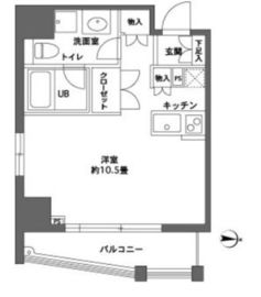 カスタリア森下2 404 間取り図