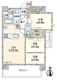 ルフォンリブレ大島 5階 間取り図
