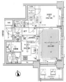 アーバンパレス参宮橋 6階 間取り図