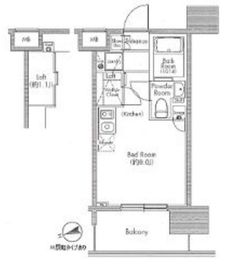 レジディア大森東 307 間取り図