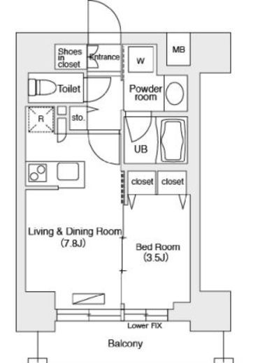 エミリブ池袋 602 間取り図