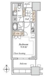 白金ザ・スカイ 13階 間取り図