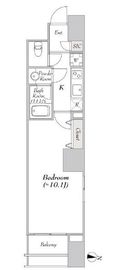 プレール・ドゥーク錦糸公園前 10階 間取り図