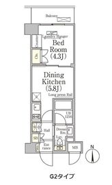ベルファース大森山王 304 間取り図