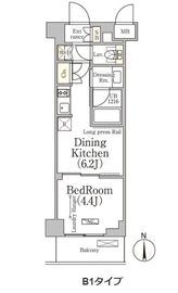 ベルファース大森山王 407 間取り図