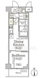 ベルファース大森山王 409 間取り図
