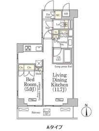 ベルファース大森山王 406 間取り図