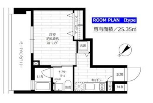 グランドコンシェルジュ早稲田 7階 間取り図
