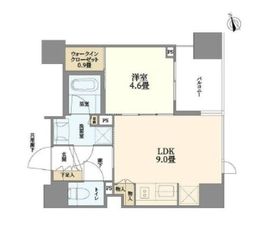 シティハウス東大井 8階 間取り図