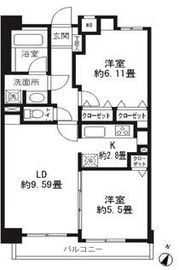 レジディア三軒茶屋2 403 間取り図