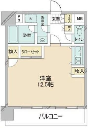 エクセルシオール港区海岸 502 間取り図