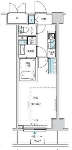 リージア経堂イーストプレイス 405 間取り図