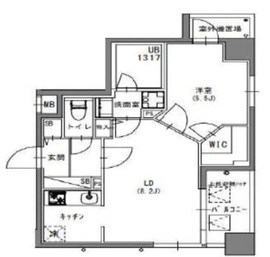 S-RESIDENCE押上Blossom (エスレジデンス押上ブロッサム) 601 間取り図