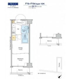 プラウドフラット墨田曳舟 205 間取り図