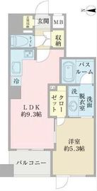 グリーンパーク八丁堀桜川公園 3階 間取り図