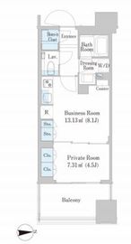 シティタワー銀座東 5階 間取り図