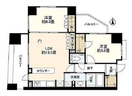 リビオ初台アリアフォート 7階 間取り図