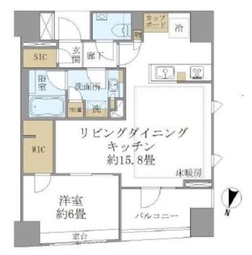ブリリア日本橋三越前 10階 間取り図