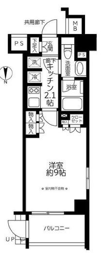レジデンシャル池袋本町 1階 間取り図