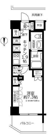 レジデンシャル池袋本町 4階 間取り図