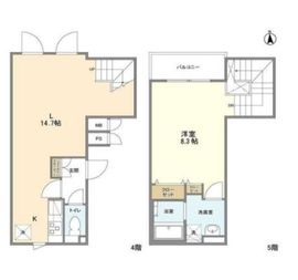 LAPis Park四谷三丁目 401 間取り図