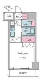 KDXレジデンス日本橋箱崎 203 間取り図