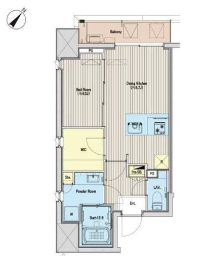 アマンE.S.K.青山 703 間取り図