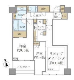 白金ザ・スカイ 29階 間取り図