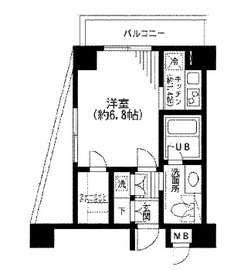 KDXレジデンス日本橋箱崎 802 間取り図