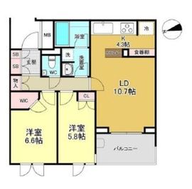 パークシティ浜田山 4階 間取り図