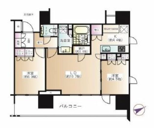 プラウド南阿佐ヶ谷 11階 間取り図