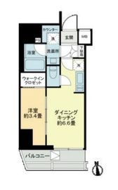 ライオンズフォーシア芝公園 1001 間取り図