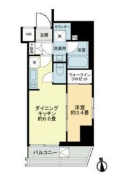 ライオンズフォーシア芝公園 1202 間取り図