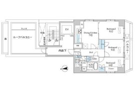 ライオンズフォーシア芝公園 1101 間取り図