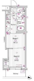 ガーラ・パークヒルズ武蔵小山 3階 間取り図