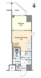 アジュールテラス東陽町 512 間取り図