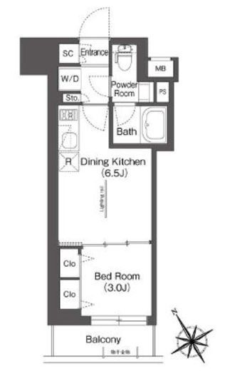 BluRock後楽園 503 間取り図