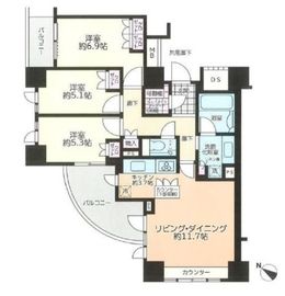 アトラスヒルズ文京白山 3階 間取り図