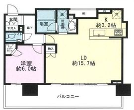 シティタワー目黒 19階 間取り図