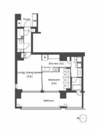 広尾ガーデンフォレスト 2階 間取り図