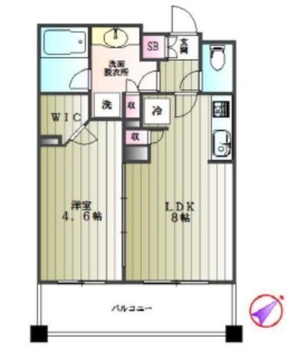 クレヴィア新大塚 5階 間取り図