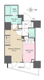 ウエリスアーバン錦糸町 502 間取り図
