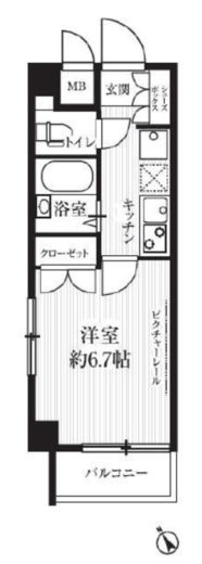 HF武蔵小山レジデンス 305 間取り図