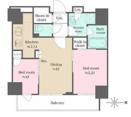 ウエリスアーバン錦糸町 1501 間取り図