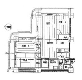 ツインタワーすみとし住吉館 14階 間取り図