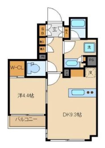 ザ・パークハウスアーバンス中野中央 13階 間取り図