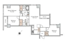 グリーンホームズ2 708 間取り図
