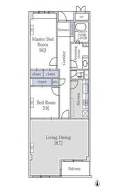 アーバンコート市ヶ谷 104 間取り図