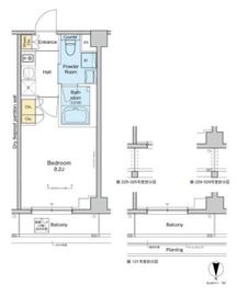 プラウドフラット品川大井町 425 間取り図