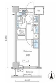 ラティエラ武蔵小杉 436 間取り図